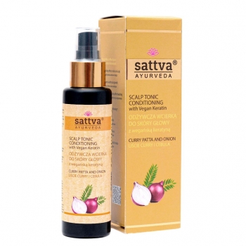 Wcierka do Skóry Głowy z Curry i Czerwononą Cebulą 100ml Sattva